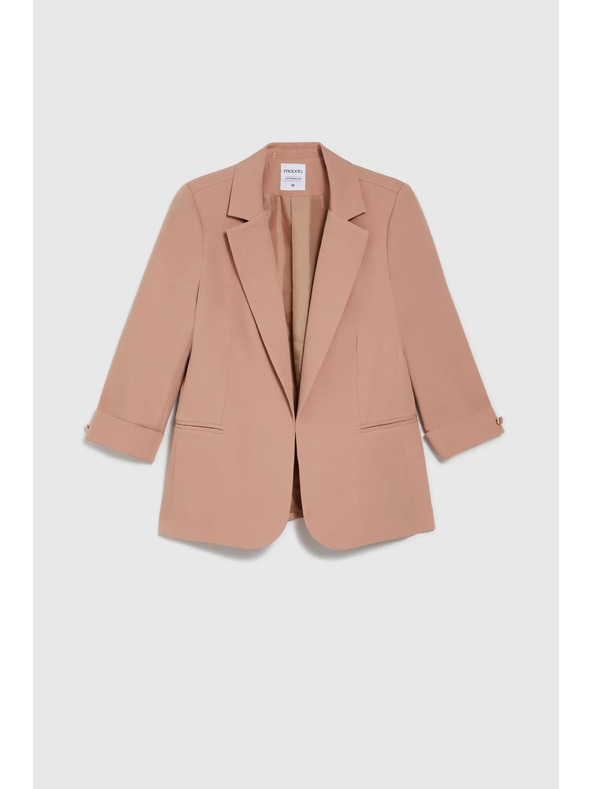 Moodo Бежово сако с 3/4 ръкави Moodo