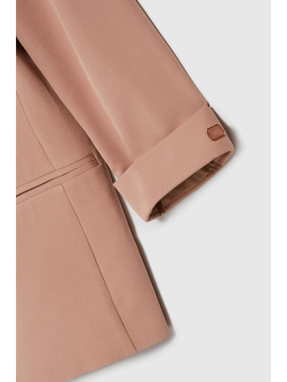 Moodo Бежово сако с 3/4 ръкави Moodo