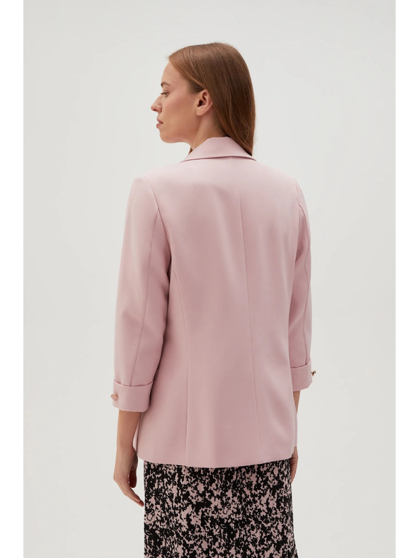Moodo Розово сако с 3/4 ръкави Moodo