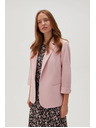Moodo Розово сако с 3/4 ръкави Moodo