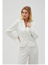 Moodo Кратко бяло сако с копчета Moodo