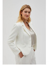 Moodo Кратко бяло сако с копчета Moodo