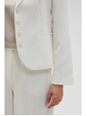 Moodo Кратко бяло сако с копчета Moodo