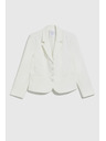 Moodo Кратко бяло сако с копчета Moodo