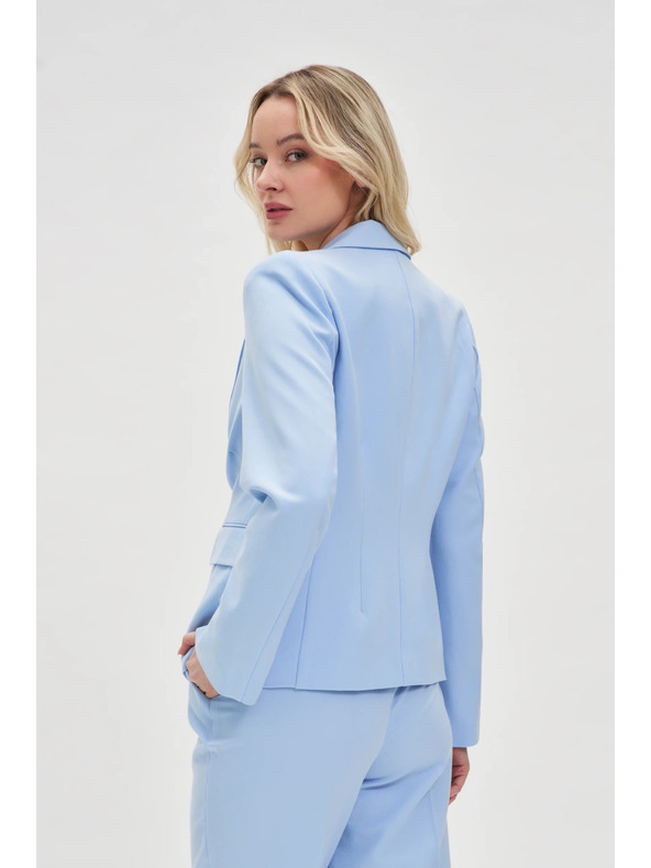 Moodo Кратко светлосиньо сако Moodo
