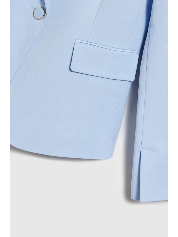 Moodo Кратко светлосиньо сако Moodo