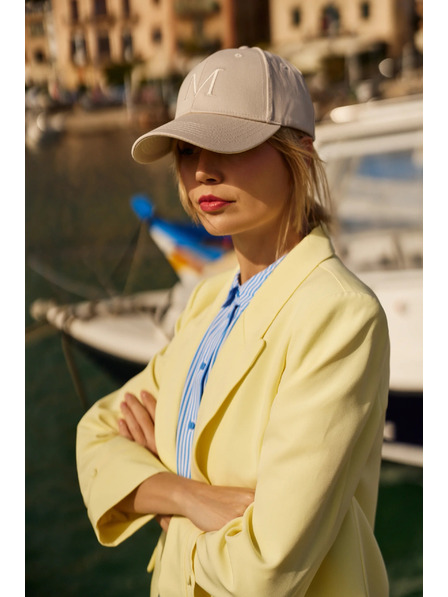 Moodo Жълто сако с навити ръкави Moodo