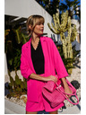Moodo Розово сако с 3/4 ръкави Moodo