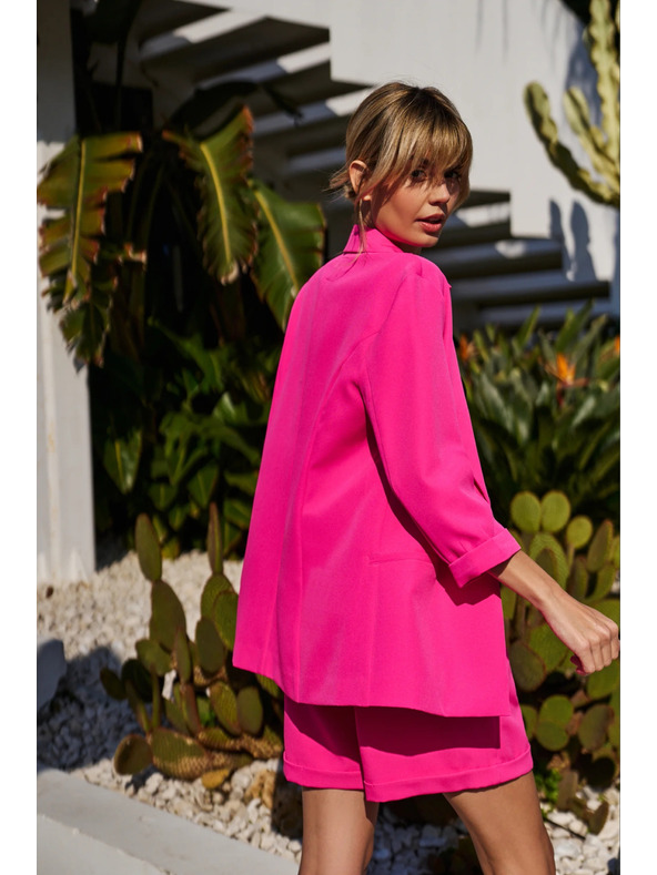 Moodo Розово сако с 3/4 ръкави Moodo