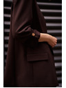 Moodo Кафяво сако с 3/4 ръкави Moodo