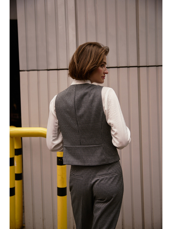 Moodo Елегантна сива жилетка Moodo