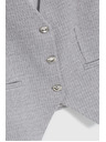 Moodo Сива жилетка с декоративни копчета Moodo