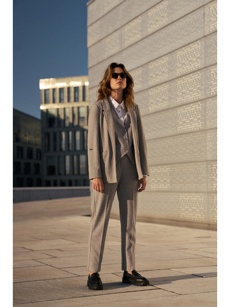 Moodo Сако с навити ръкави сиво Moodo