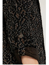 Moodo Черно сако с animal принт Moodo