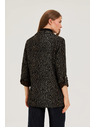 Moodo Черно сако с animal принт Moodo