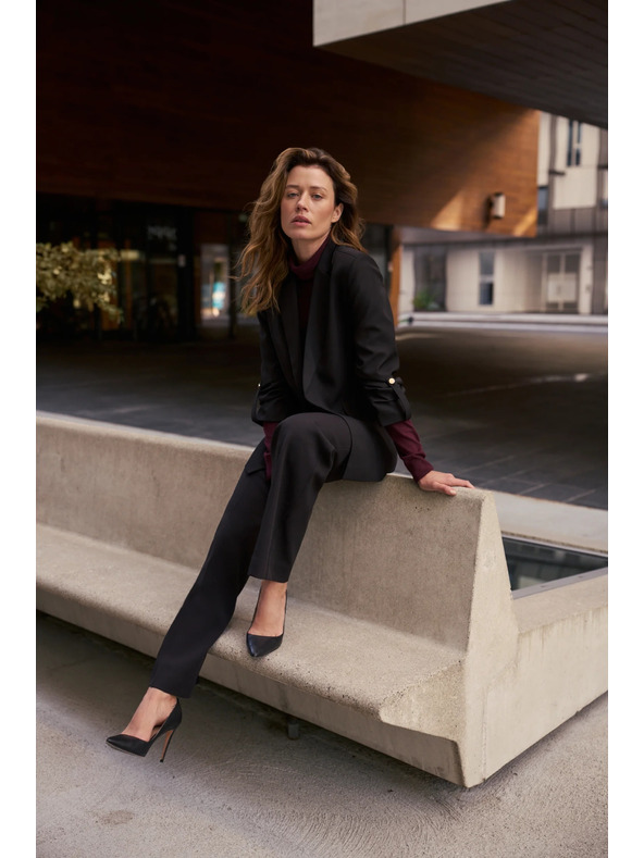 Moodo Черно сако с 3/4 ръкави Moodo