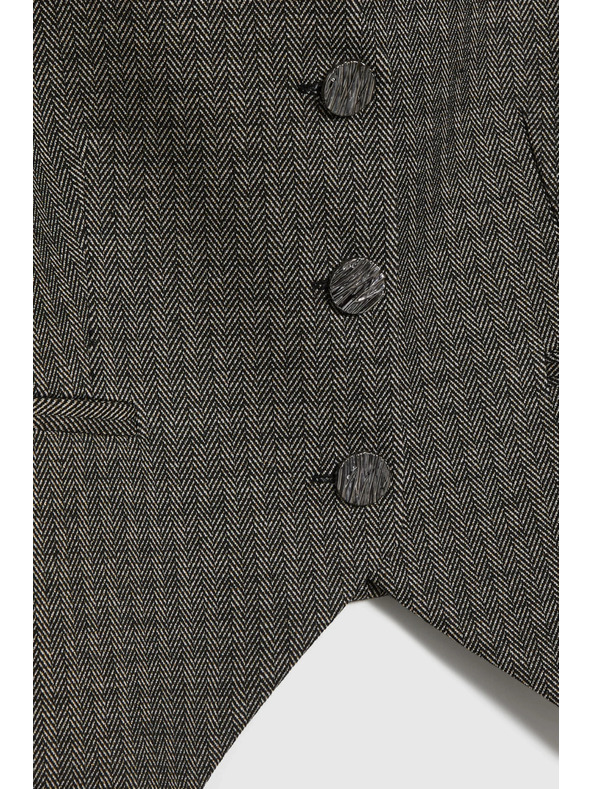 Moodo Елегантна тъмнобежова жилетка Moodo