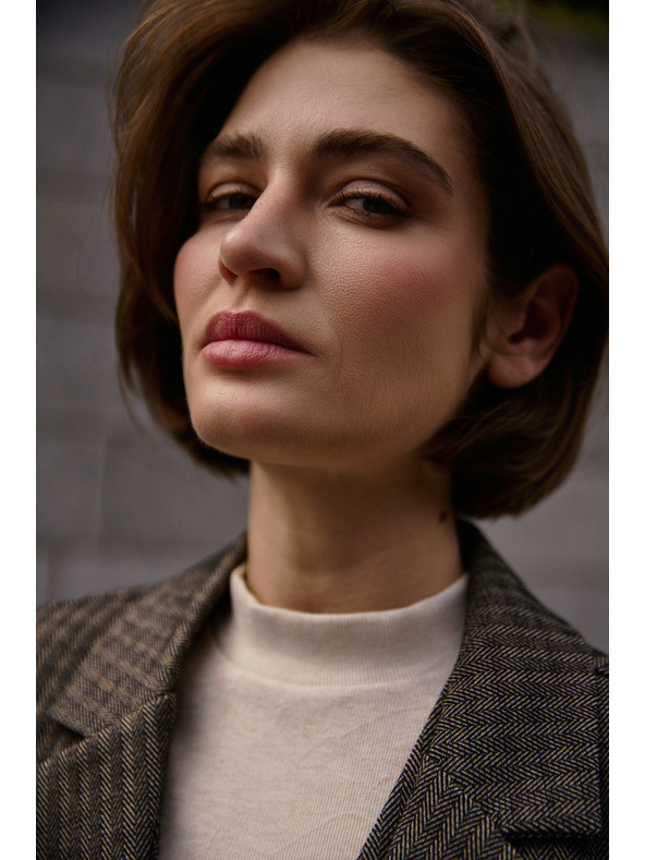 Moodo Едностранно сако, тъмнобежово Moodo