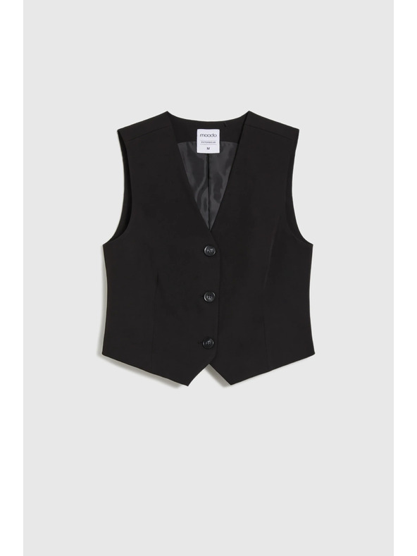 Moodo Елегантна черна жилетка Moodo