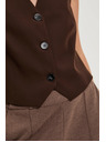 Moodo Елегантна кафява жилетка Moodo