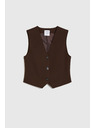 Moodo Елегантна кафява жилетка Moodo