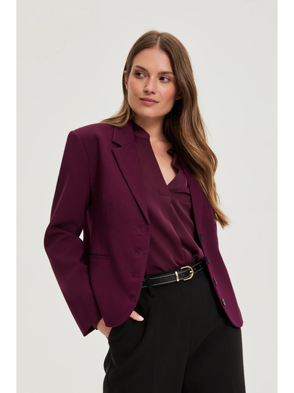 Moodo Кратко бордо сако Moodo