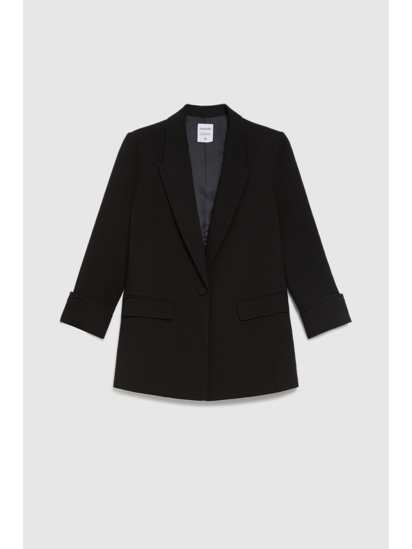 Moodo Гладко черно сако Moodo