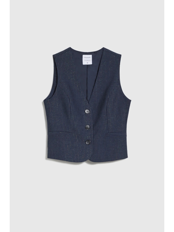 Moodo Жилетка на ивици тъмносиня Moodo