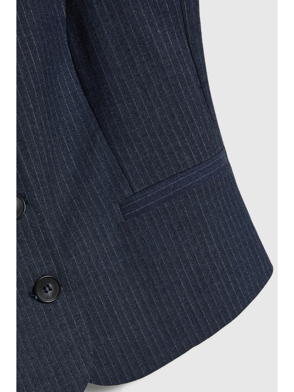 Moodo Жилетка на ивици тъмносиня Moodo