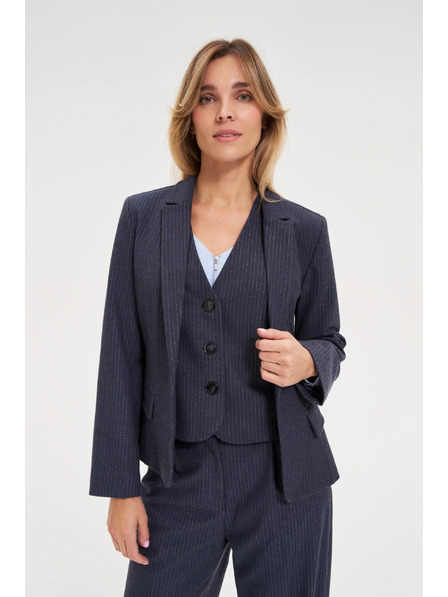 Moodo Синьо раирано сако Moodo