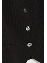 Moodo Черна жилетка с декоративни копчета Moodo
