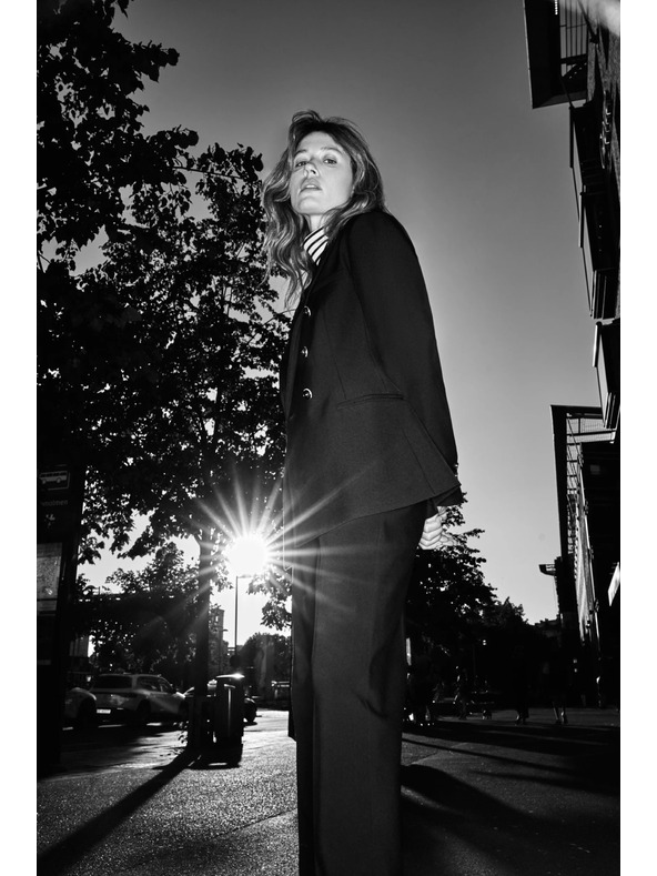 Moodo Сако с декоративни копчета черно Moodo