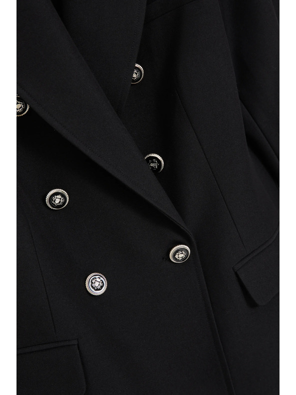 Moodo Сако с декоративни копчета черно Moodo