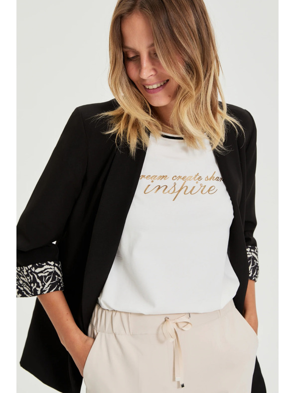 Moodo Сако с декоративни маншети черно Moodo