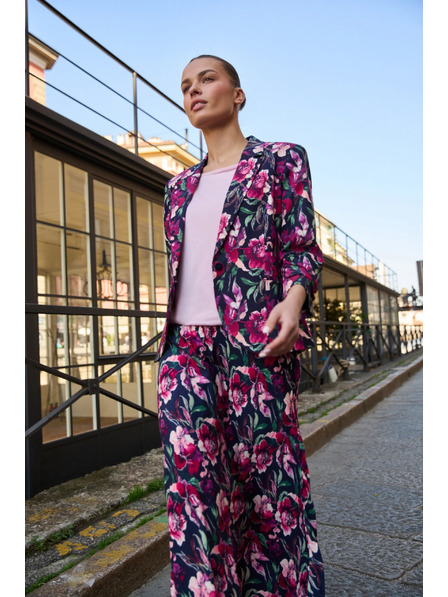 Moodo Синя флорална сако Moodo