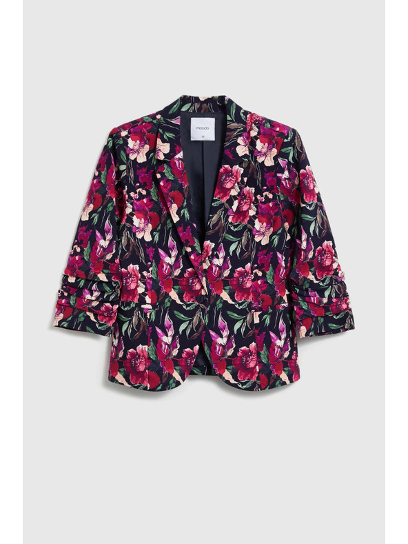 Moodo Синя флорална сако Moodo