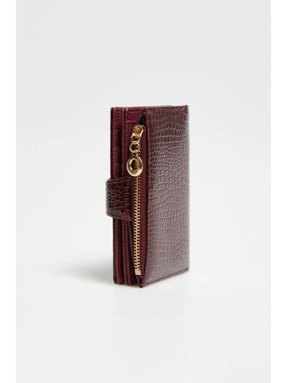 Moodo Портмоне с животински десен бордо Moodo