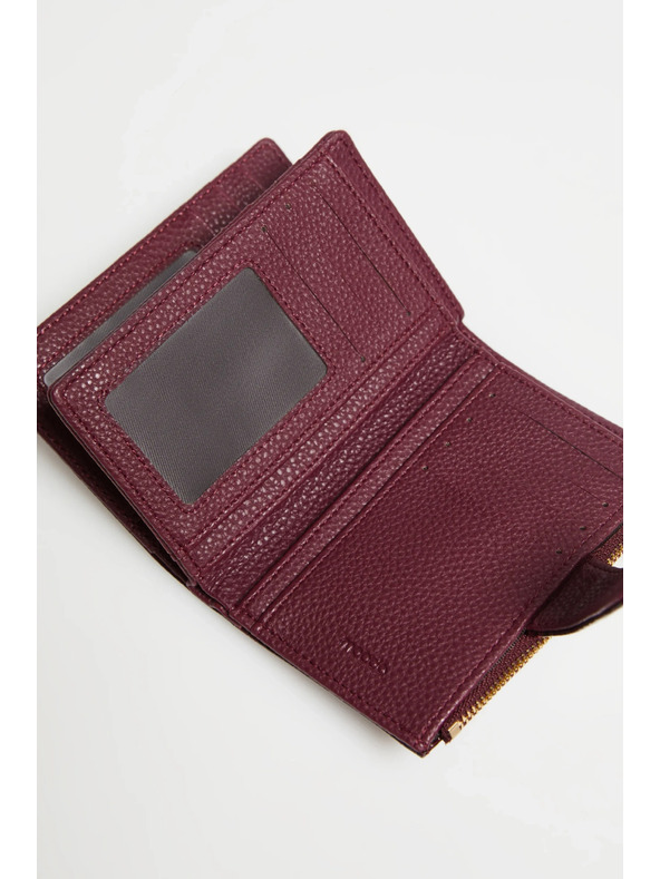 Moodo Портмоне с животински десен бордо Moodo