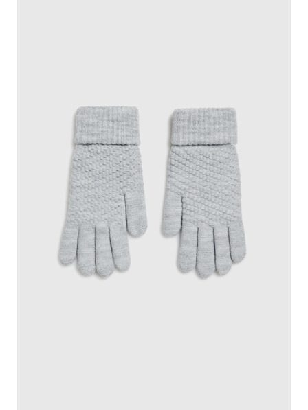 Moodo Плетени сиви ръкавици Moodo