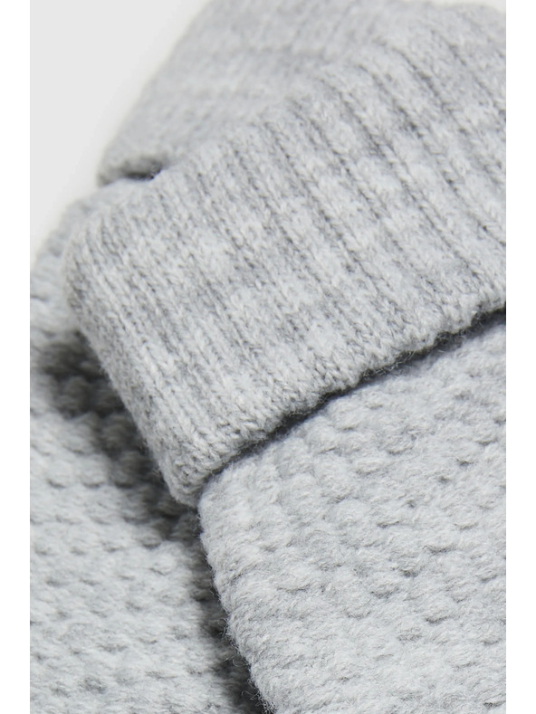 Moodo Плетени сиви ръкавици Moodo