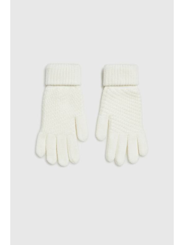 Moodo Плетени бежови ръкавици Moodo