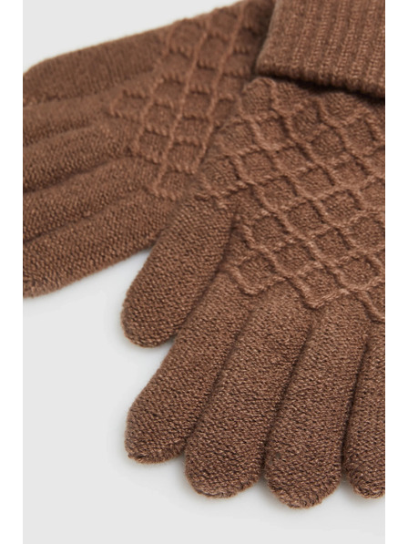 Moodo Плетени бежови ръкавици Moodo