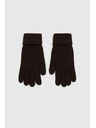 Moodo Кафяви плетени ръкавици Moodo