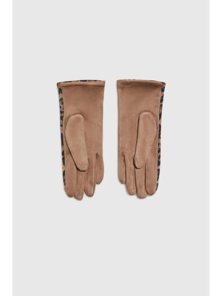 Moodo Бежови леопардови ръкавици Moodo