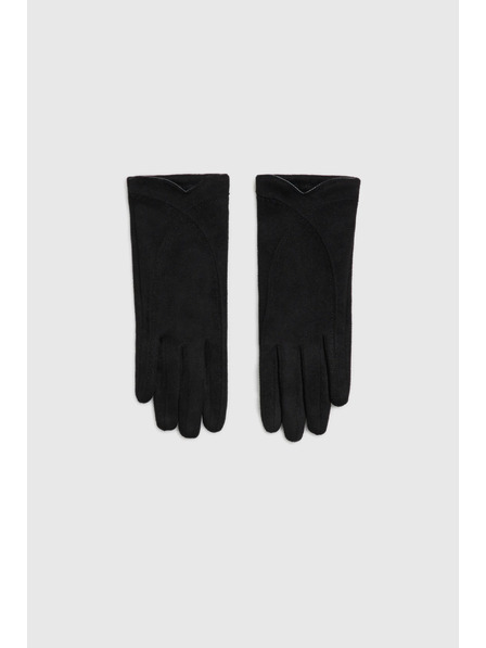 Moodo Гладки черни ръкавици Moodo