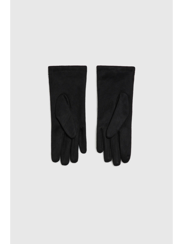 Moodo Гладки черни ръкавици Moodo