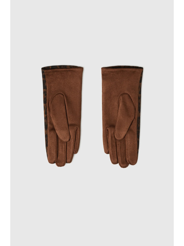 Moodo Кафяви леопардови ръкавици Moodo