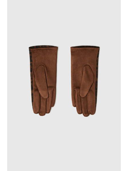 Moodo Кафяви леопардови ръкавици Moodo