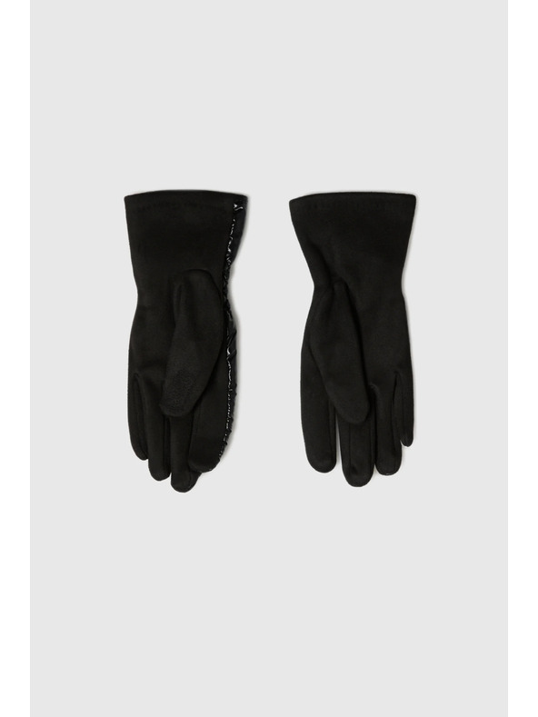 Moodo Ръкавици от изкуствена кожа черни Moodo