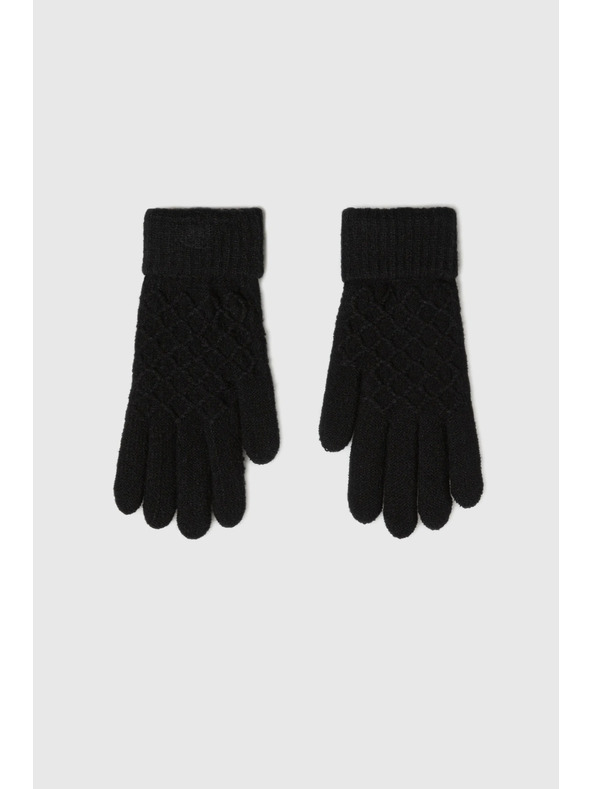 Moodo Черни плетени ръкавици Moodo